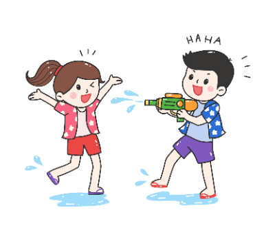 เล่นน้ำสงกรานต์ png