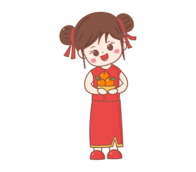 เด็กผู้หญิงตรุษจีน png