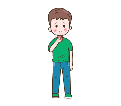 เจ็บคอ png